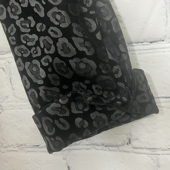 TONI MORGAN Women’s Black Cheetah Print Jacket Size Small Shoulder Pads Vintage - Picture 8 of 15